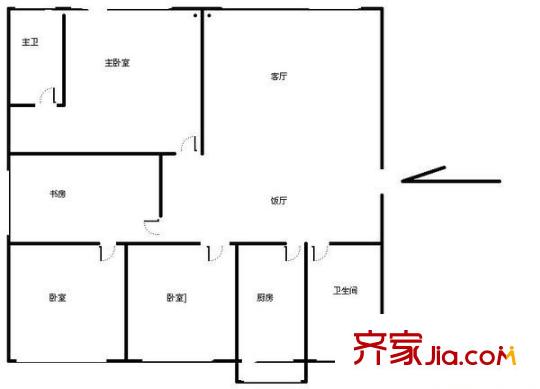 欧陆经典 4室 户型图