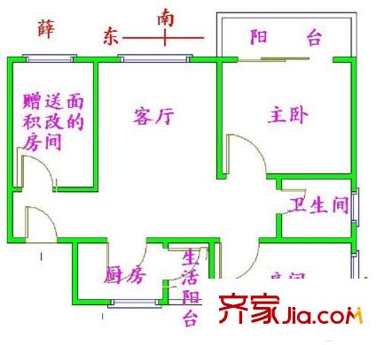 中海月朗苑 0室 户型图