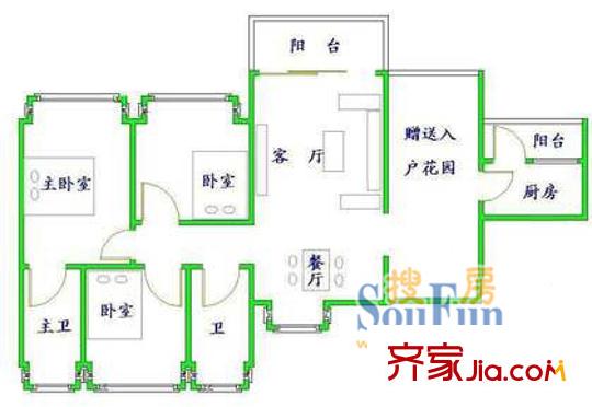 深圳 中海月朗苑 户型图14