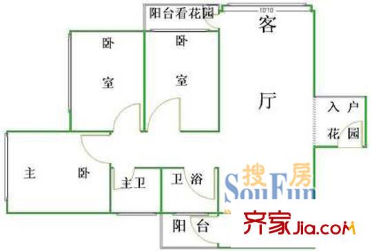 深圳 世纪春城四期 户型图8