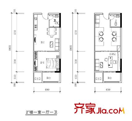 三和国际花园城户型图户型图6 2室2厅2卫