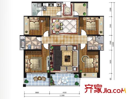 深圳香格名苑户型图-齐家网小区库