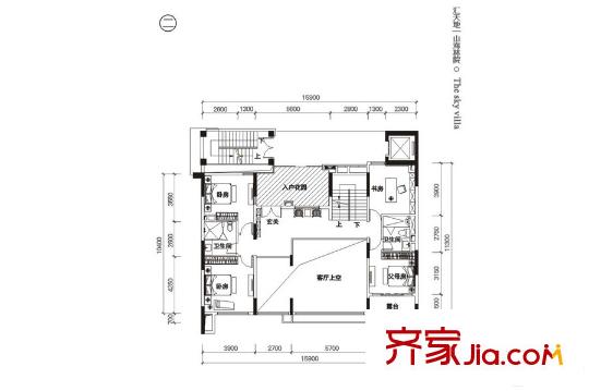 林语堂7D户型 二楼 7室2厅5卫1厨