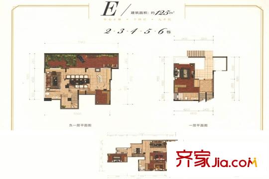 同创・九著E户型 4室2厅2卫1厨