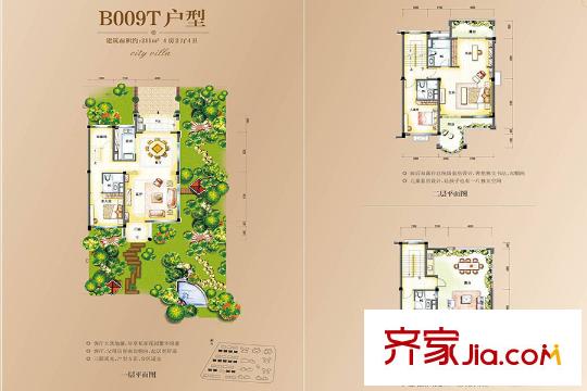 碧桂园天汇B009T户型 4室2厅4卫1厨