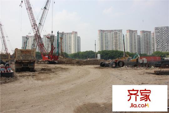 新锦安壹号公馆工地施工(2015-8-27)