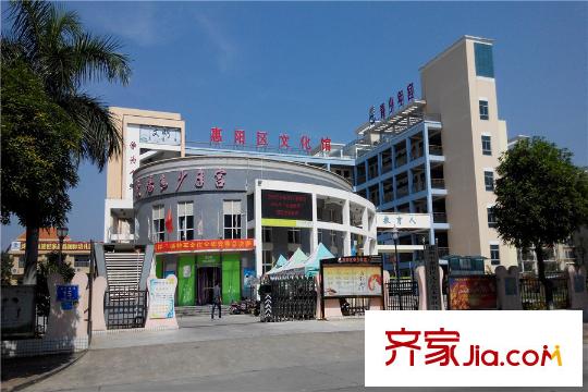 好益康世纪中心项目北向980米的惠阳区文化馆
