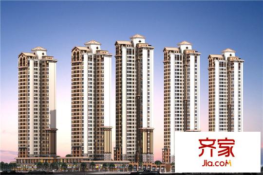 锦绣学府整体外立面效果图