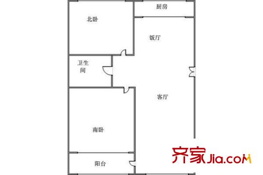 锦绣花园(宝安) 2室 户型图