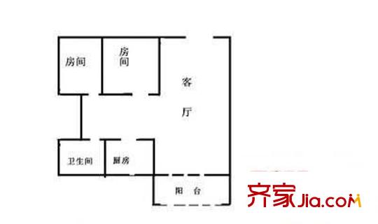 锦绣花园(宝安) 2室 户型图