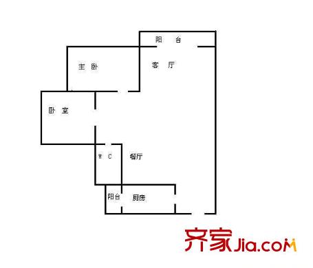 锦绣花园(宝安) 2室 户型图