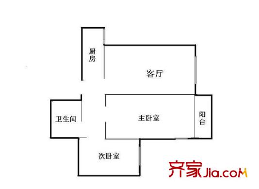 丰华苑 2室 户型图