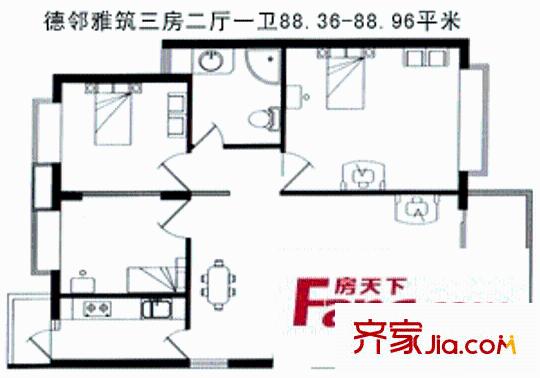 深圳德邻雅筑户型图5