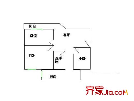 深圳 宝佳苑 户型图5