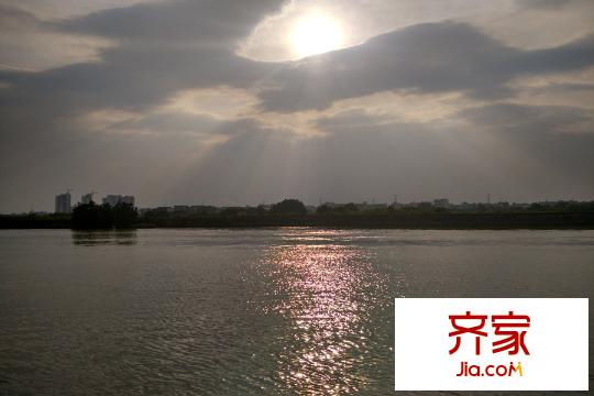 金地城南艺境东江边夕阳(2015-10-15)