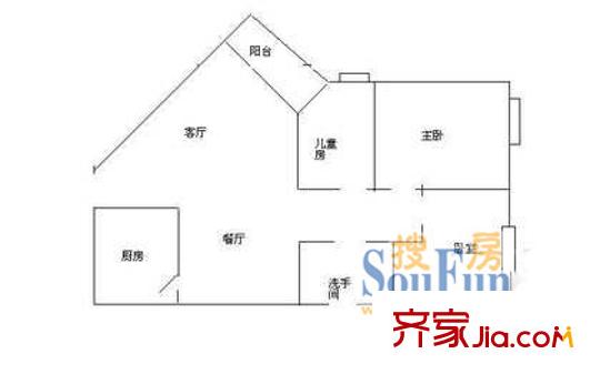 深圳 华府假日大厦 户型图1