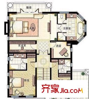 观澜高尔夫二期观澜豪园户型图观澜高尔夫二期观澜豪园 3室 户型图 3室2厅2卫1厨