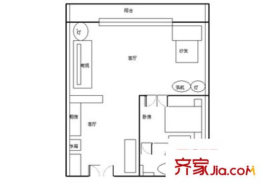 观澜高尔夫二期观澜豪园户型图观澜高尔夫二期观澜豪园 1室 户型图 1室1厅1卫1厨