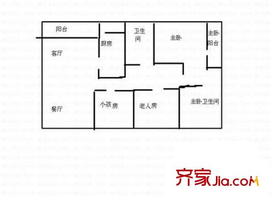 深圳 腾昌花园 户型图2