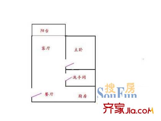 深圳 景山花园 户型图5