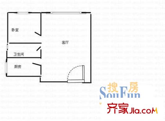 深圳 景山花园 户型图4
