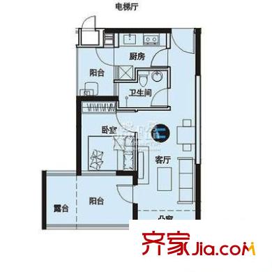 观澜高尔夫二期观澜豪园户型图观澜高尔夫二期观澜豪园 1室 户型图 1室1厅1卫1厨