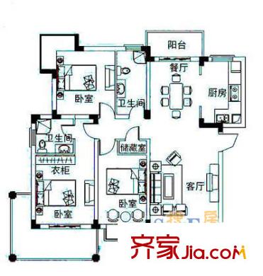 龙岗鸿基花园 户型图11