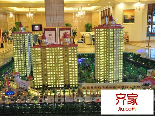 东逸湾花园沙盘实景(2013-12-26)