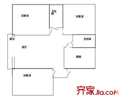 深圳 新城市花园 户型图4