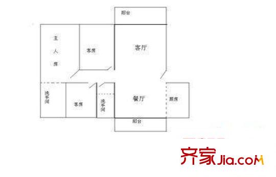 科苑花园37区 3室 户型图
