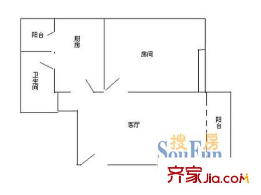 深圳 荔园阁二期 户型图1