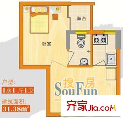 深圳 荔园阁二期 户型图2