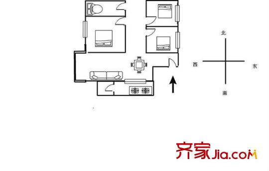 沙井恒基花园 3室 户型图