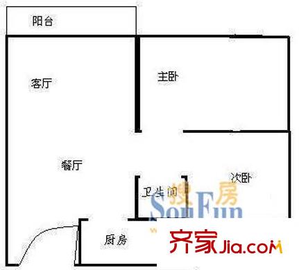 深圳 加洲花园 户型图14