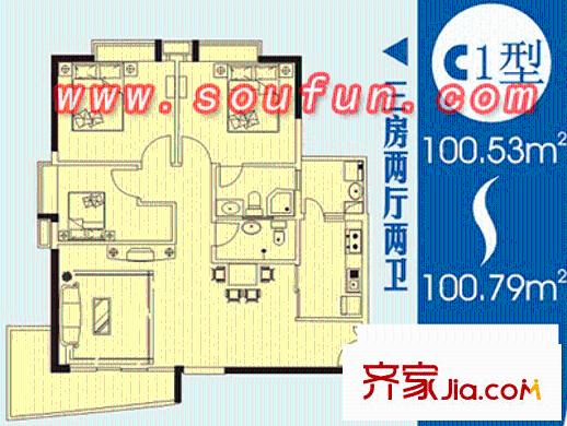深圳里仁府户型图2