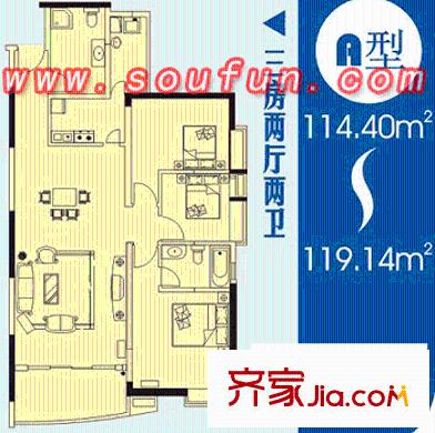 深圳里仁府户型图5