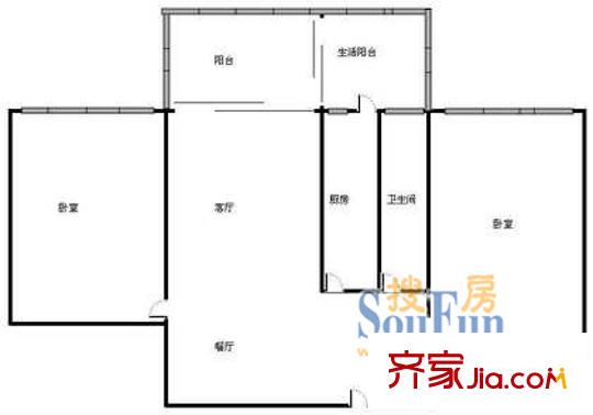 深圳 松涛花园 户型图14