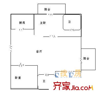 深圳 松涛花园 户型图13