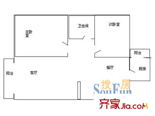 深圳 松涛花园 户型图1