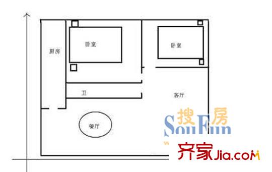 深圳 松涛花园 户型图2