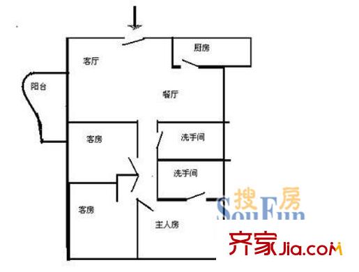 深圳 圆龙园 户型图5