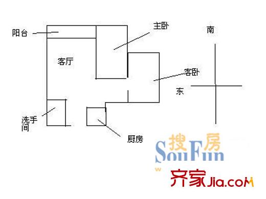 深圳 圆龙园 户型图3