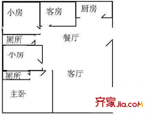 宝兴花园 4室 户型图