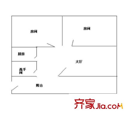 丽港湾 2室 户型图