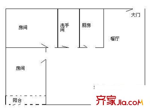 安源居 2室 户型图
