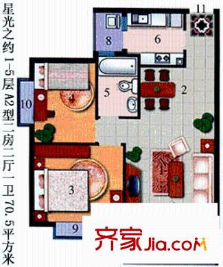 深圳 星光之约一期 户型图4