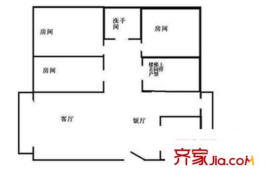 怡合花园 3室 户型图