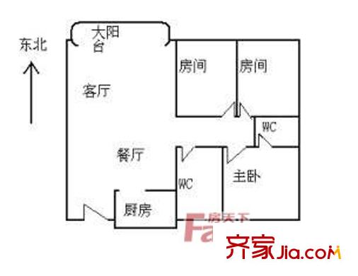 深圳 金叶茗苑 户型图4