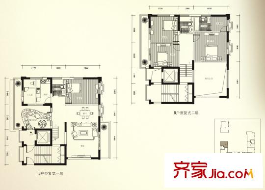 明舍御园户型图户型图6 4室2厅3卫1厨