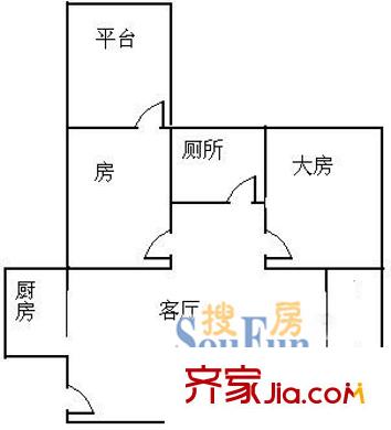 深圳 翔名苑 户型图1
